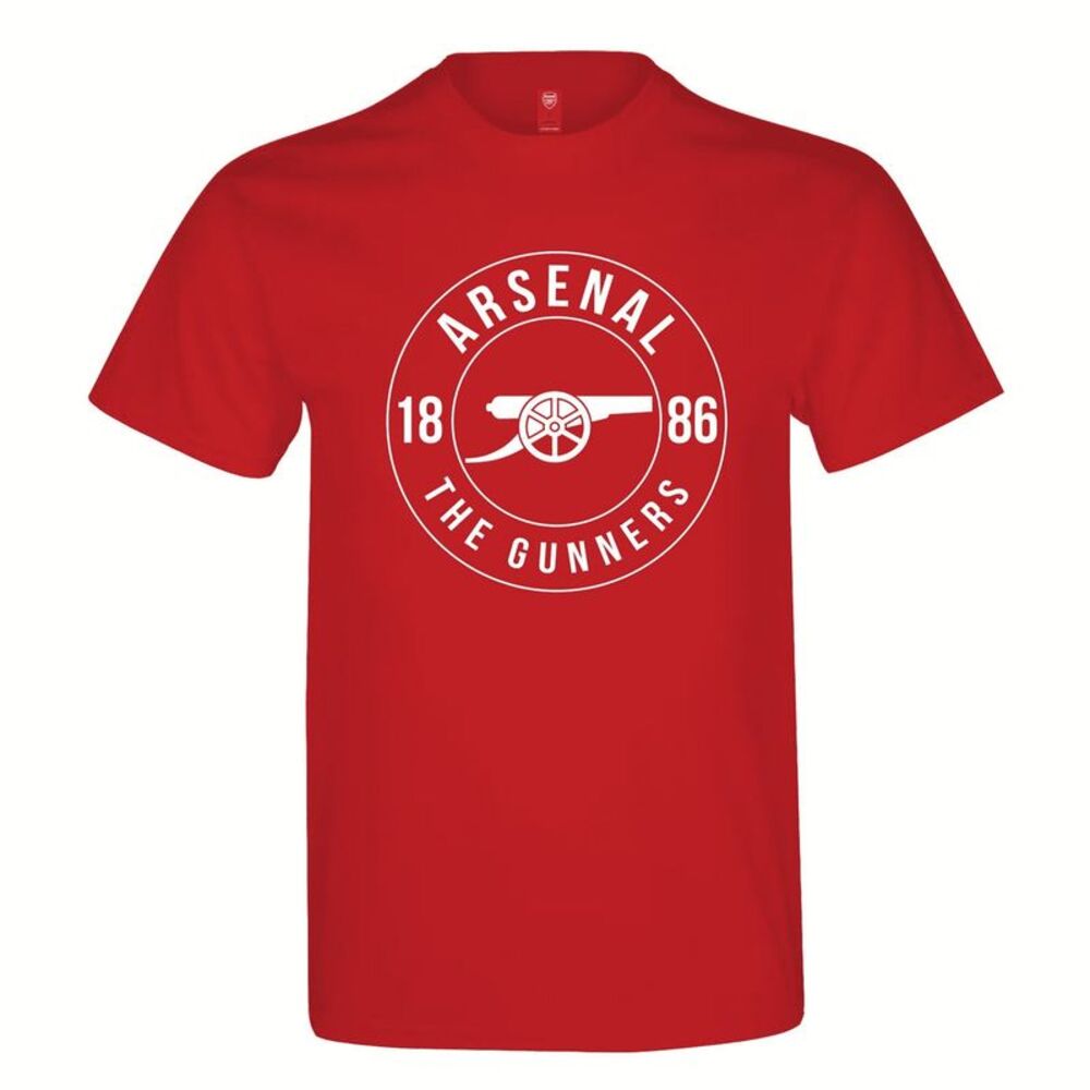 Arsenal FC Unisex Adult Gunners T-Shirt / Red